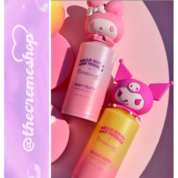 The Crème Shop Hello Kitty & Bright Yuzu Capsule Serum & Dewy Peach SET - Picture 1 of 9